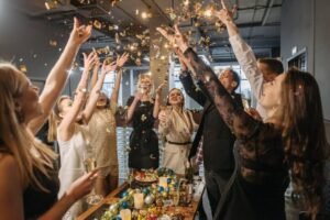 An image of people celebrating.