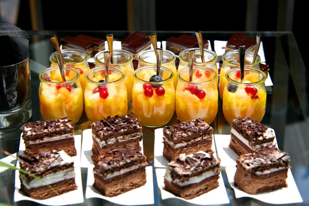 An image showing sweet treats as temptations during celebrations.