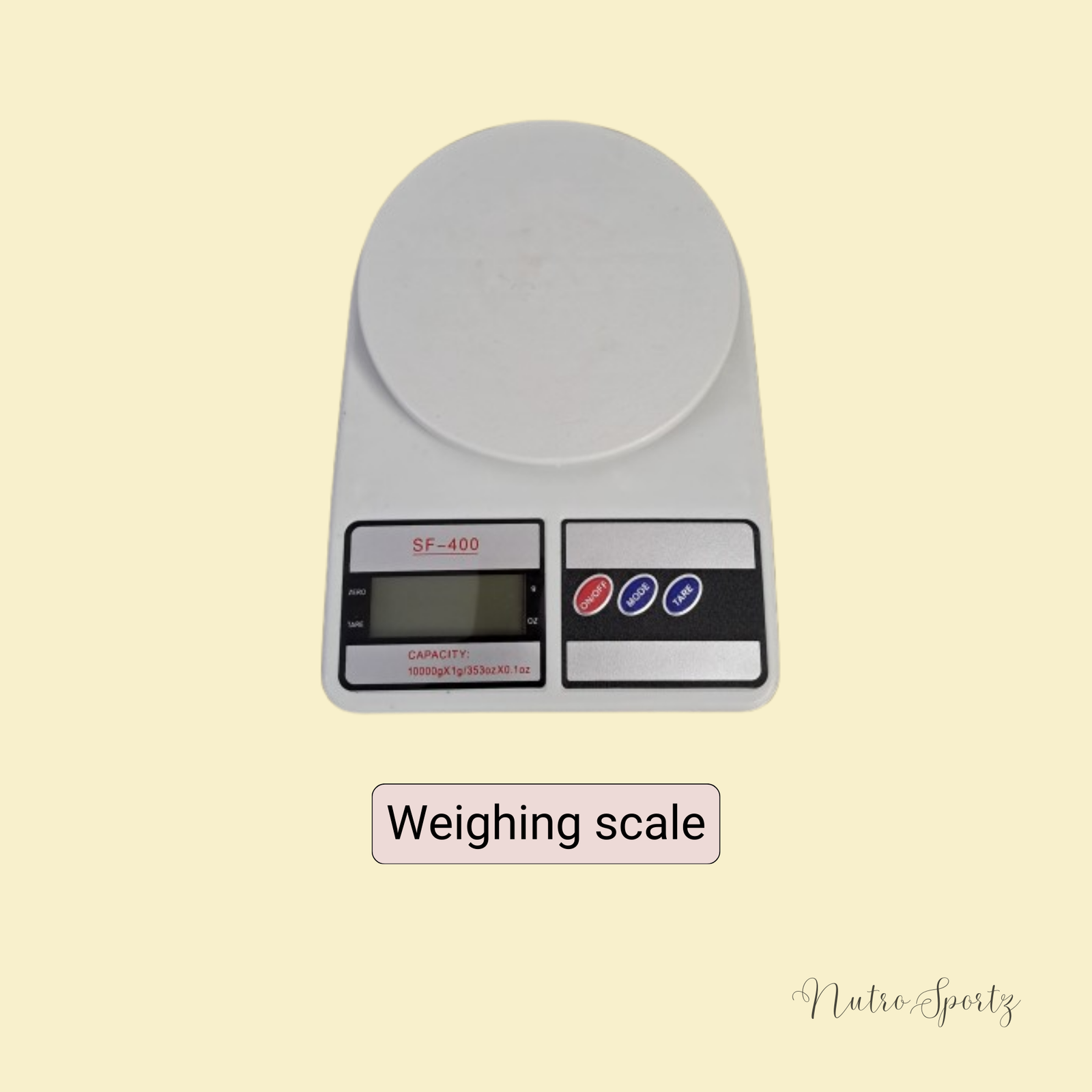 An image of a digital weighing scale.