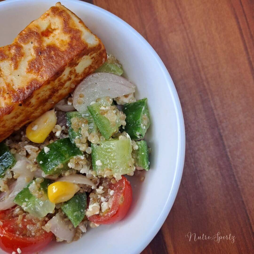 An image of paneer quinoa bowl.